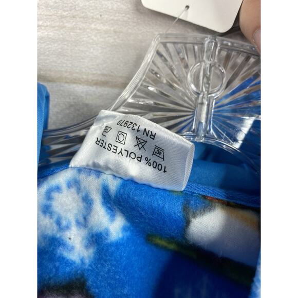 Winter Wonderland Footed Pajamas Adult Sz L Penguins Bears Igloo Dark Blue NWT - Picture 7 of 9